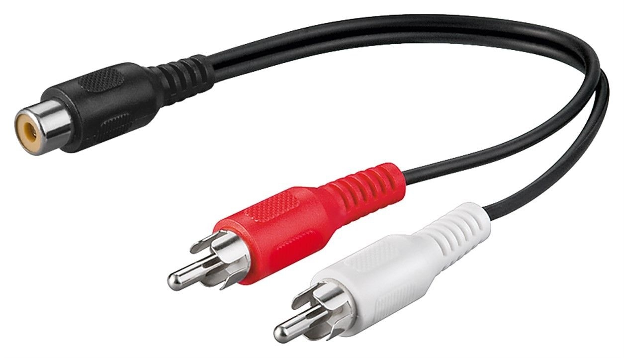 Qnect Adapter RCA hona - 2x RCA hane