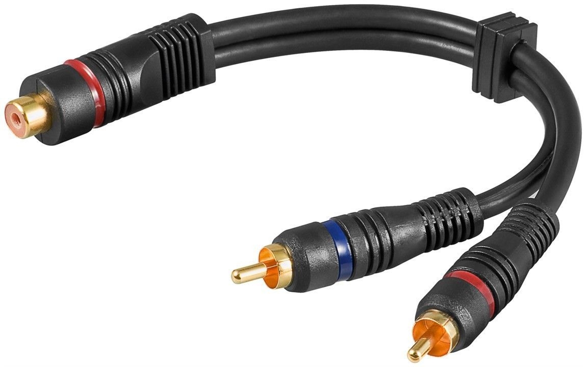 Qnect Adapter RCA hona - 2x RCA hane