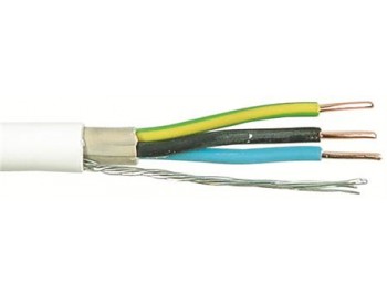 EKRK-kabel Kulo-kabel 3x1,5mm2 vit - metervara