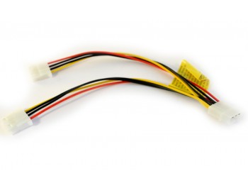 Y-kabel 5.25" hane - 2x 5.25" hona - finns på Kabelbutiken.com!