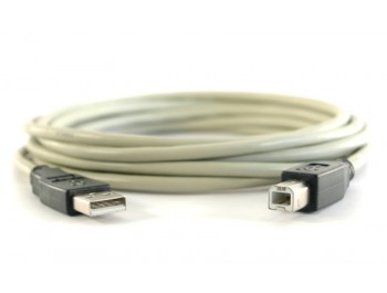 USB 2.0-kabel A hane - B hane 5m - finns på Kabelbutiken.com