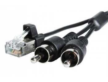 2x RCA hane => RJ45 hane 0,15m 