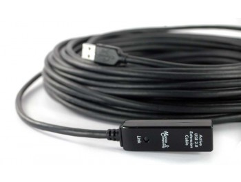 USB 2.0 aktiv förlängningskabel 20m | Kabelbutiken.com