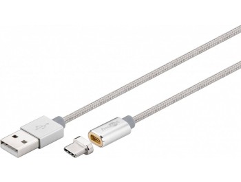 USB-C™ laddningskabel med magnetisk kontakt 1,2 meter