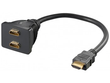 Adapter HDMI hane - 2x HDMI hona