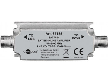 SAT/BK-Inline förstärkare 47 MHz - 2400 MHz