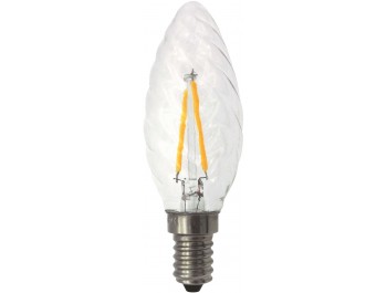 Filament Led-Lampa,Kron/Tvist, 2W, E14, 230V