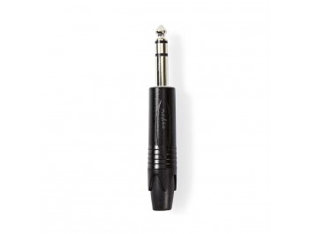 6.35 mm telekontakt stereo hane Nedis
