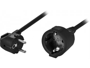 Jordad skarvsladd CEE 7/7 - CEE 7/4 (Schuko) 2 meter