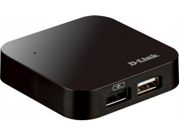 Dlink USB 2.0-Hub 4-portar med nätadapter 