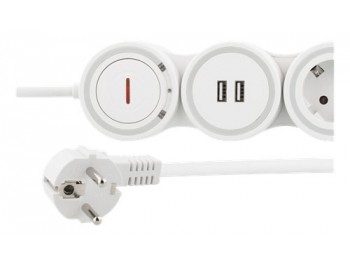 Flexibelt grenuttag med 4 kontakter