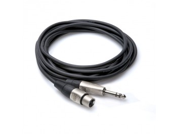 Tele TRS till XLR-Hona balanserad - HOSA HXS-020 Pro Audiokabel, 6m