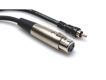 RCA-hane till  XLR-honakabel - HOSA XRF-110 Audiokabel, 3.0m