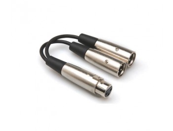 Y-kabel XLR-hona - 2x XLR-hane