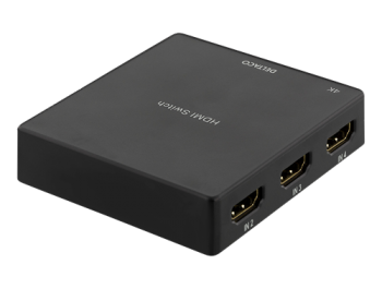 HDMI Switch med fjärrkontroll, 4 källor, 4K-stöd, HDCP 1.4