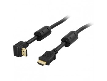 HDMI-kabel vinklad kontakt - High Speed with ethernet 