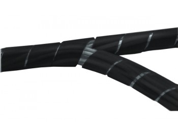 Kabelspiral svart 25 - 100mm - metervara 