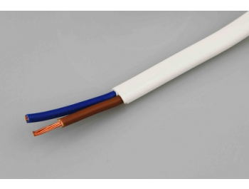 Lampsladd / SKX-kabel 2x0.75 mm2 vit - metervara