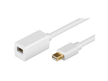 Mini DisplayPort förlängningskabel hona - hane 1m