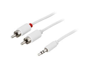 Minitele till RCA-kabel - 3,5mm hane till 2xRCA hane