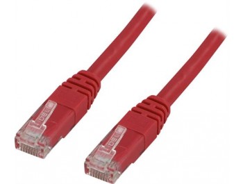 Nätverkskabel U/UTP Cat5e patchkabel Röd 0.5 m