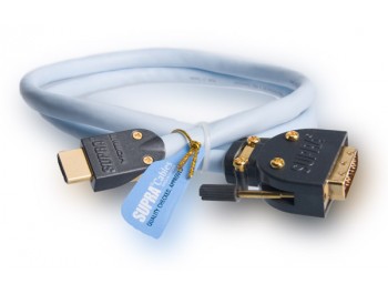 Supra HDMI-DVI-kabel MET-S/B Halogenfri FRHF