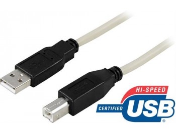 USB 2.0-kabel A hane - B hane 2 m