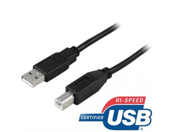 USB 2.0-kabel A hane - B hane 3 m