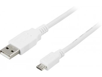 USB 2.0-kabel A - Micro B Vit