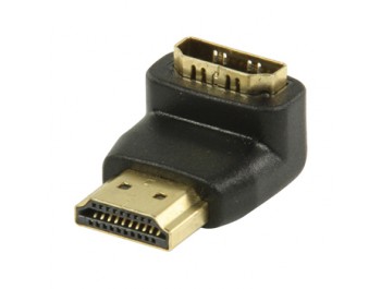 Vinklad HDMI adapter - hona / hane  90°