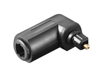 Vinklad Optisk Toslink Adapter hona/hane 