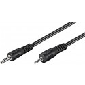 Ljudkabel 2,5 mm hane - 3,5 mm hane - 2 meter
