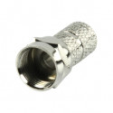 F-kontakt hane Twist-on 6.4mm