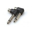 Tele-RCA-adapter vinkel hona/hane 2-pack