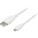USB 2.0-kabel A - Micro B Vit