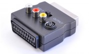 Adapter Scart - Scart+ 3x RCA S-video - finns på kabelbutiken.com