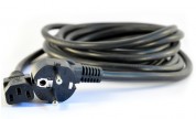 Vinklad CEE 7/7 till rak IEC C13 | Kabelbutiken.com