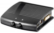 DVI-switch med ljud 2 in - 1 ut