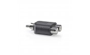 Adapter RCA-hane - 2x RCA-hona