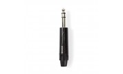 6.35 mm telekontakt stereo hane Nedis