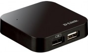 Dlink USB 2.0-Hub 4-portar med nätadapter 