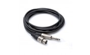 Tele TRS till XLR-Hona balanserad - HOSA HXS-020 Pro Audiokabel, 6m