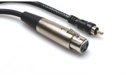 RCA-hane till  XLR-honakabel - HOSA XRF-110 Audiokabel, 3.0m