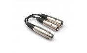 Y-kabel XLR-hona - 2x XLR-hane