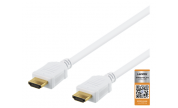 HDMI-kabel 4K - 1 m 4K Ultra HD Vit