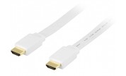 HDMI-kabel Flat vit 15 m