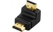 Adapter HDMI hane - HDMI hane 90 vinkel