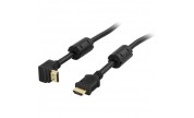 HDMI-kabel vinklad kontakt - High Speed with ethernet 