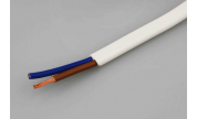 Lampsladd / SKX-kabel 2x0.75 mm2 vit - metervara