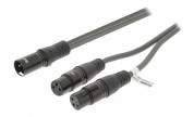 XLR 3p hane - 2x XLR 3-Pin Hona 